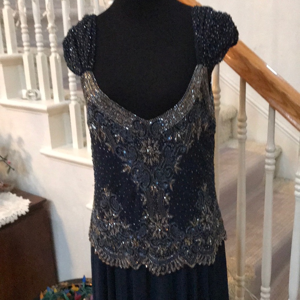 Sequins floor length dress